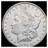 1897-S Morgan Silver Dollar CLOSELY UNCIRCULATED