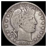 1904-O Barber Half Dollar NICELY CIRCULATED