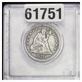 1877 Seated Liberty Quarter NICELY CIRCULATED