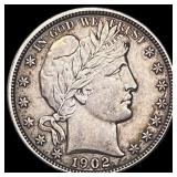 1902-O Barber Half Dollar CLOSELY UNCIRCULATED