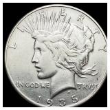 1935 Peace Silver Dollar CHOICE AU