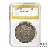 1878-CC Morgan Dollar PGA MS61