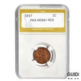 1917 1C PGA MS66+ RED