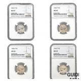 [4] 1943-P Jefferson Silver Nickel NGC MS65-67
