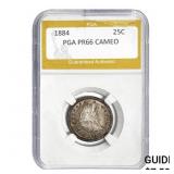 1884 25C PGA PR66 CAMEO