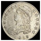 1818 Capped Bust Half Dollar 50C CHOICE AU