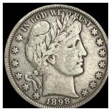 1898 Barber Half Dollar NICELY CIRCULATED