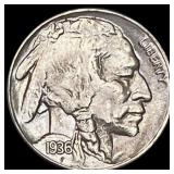 1936-S Buffalo Nickel GEM BU