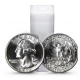 $10 Face Value 90% Silver Quarters BU