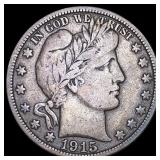 1915-S Barber Half Dollar NICELY CIRCULATED