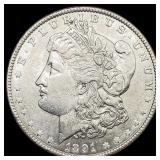 1891 Morgan Silver Dollar GEM BU