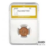 1910 1C PGA MS67 RED