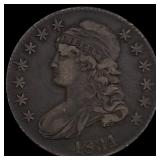 1834 Capped Bust Half Dollar LIGHTLY CIRCULATED