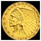 1915 Indian Head $2.50 Gold Quarter Eagl CLOSELY U