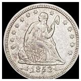 1853 Seated Liberty Quarter CLOSELY UNCIRCULATED