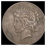 1925-S Peace Dollar NEARLY UNCIRCULATED