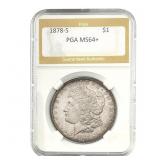 1878-S Morgan Silver Dollar PGA MS64+
