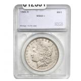 1890-O Morgan Silver Dollar SEGS MS64+