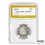 1876 25C PGA PR66+ CAMEO