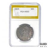 1829 Capped Bust Half Dollar PGA MS63