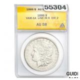 1886 Morgan Dollar ANACS AU58