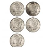 1886-1902 BU Morgan SIlver Dollar Lot [5 Coins]