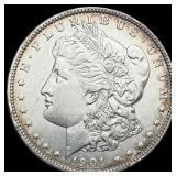 1901 Morgan Silver Dollar CLOSELY UNCIRCULATED