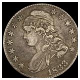 1833 Capped Bust Half Dollar LIGHTLY CIRCULATED