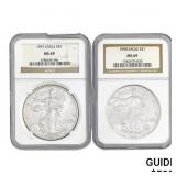 1997 American Silver Eagle NGC MS69199