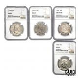 1. 1954-S Franklin Half Dollar NGC MS64