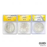 1. 1993 $1 Silver Eagle ANACS MS632. 19