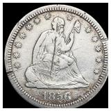 1856-S Seated Liberty Quarter LIGHTLY CIRCULATED