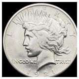 1921 Peace Dollar CHOICE AU