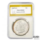 1879-S Rev 78 Morgan Dollar PGA MS64