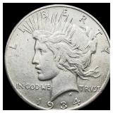 1934 Peace Dollar NEARLY UNCIRCULATED