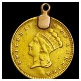 1857 Indian Princess Head Gold Dollar HIGH GRADE