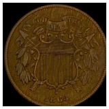 1864 Two-Cent Piece CLOSELY UNCIRCULATED