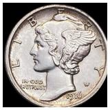 1916 Mercury Dime CHOICE BU