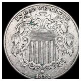 1882 Shield Nickel CLOSELY UNCIRCULATED