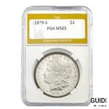 1879-S Morgan Silver Dollar PGA MS65