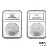2000 American Silver Eagle NGC MS69