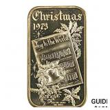 1973 Madison Mint Christmas 1oz SIlver Bar
