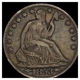 1853-O Seated Liberty Half Dollar NEARLY UNCIRCULA
