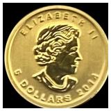 2014 Canada Gold Maple Leaf $5 GEM BU