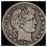 1915-S Barber Half Dollar NICELY CIRCULATED