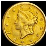 1851 $1 Liberty Head Gold Dollar LIGHTLY CIRCULATE