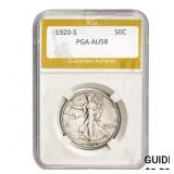 1920-S Walking Liberty Half Dollar PGA A