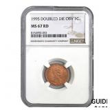 1995 Doubled Die Obv 1C NGC MS67 RD