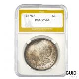 1878-S Morgan Dollar PGA MS64