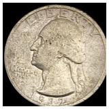 1932-S Washington Quarter LIGHTLY CIRCULATED